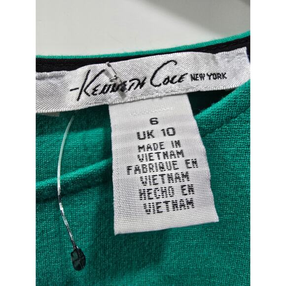 Kenneth Cole New York Green Stretch Dress – Size 6 - Picture 5 of 15